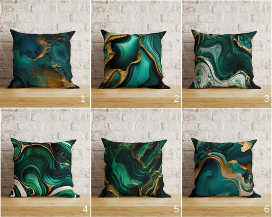 Onay Home Textile Cushion Covers Emerald Cushion Cover Dark Green Emerald Pillow Cover