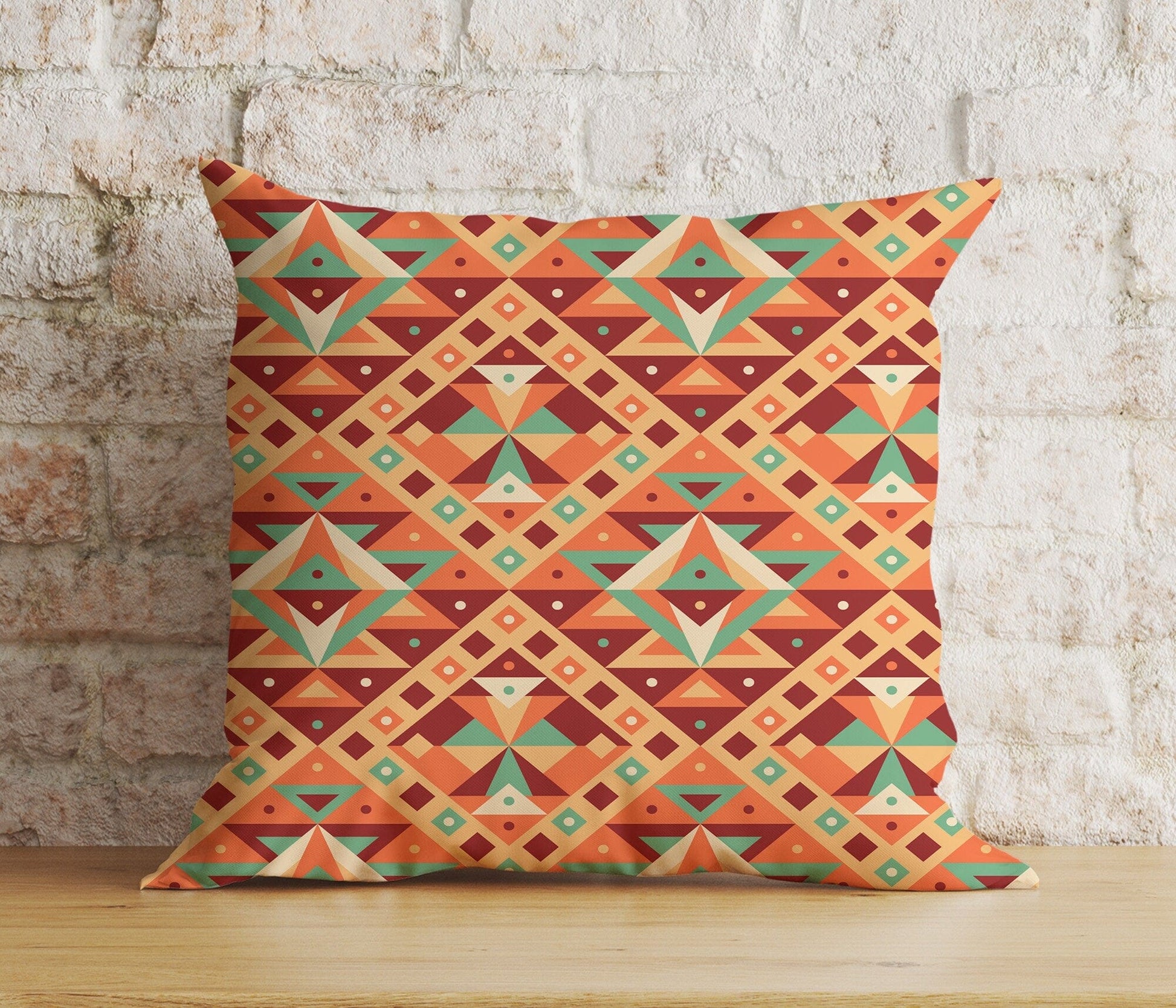Onay 2 / 12 x 12 inch (30 x 30 cm) Double Side Ethnic Turkish Kilim Traditional Decor Cushion Cover