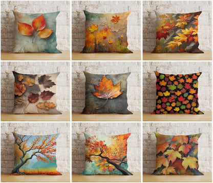 Onay Cushion Covers Fall Decor Vibrant Autumn Leaves Cushion Cover Autumn Tree and Leaves