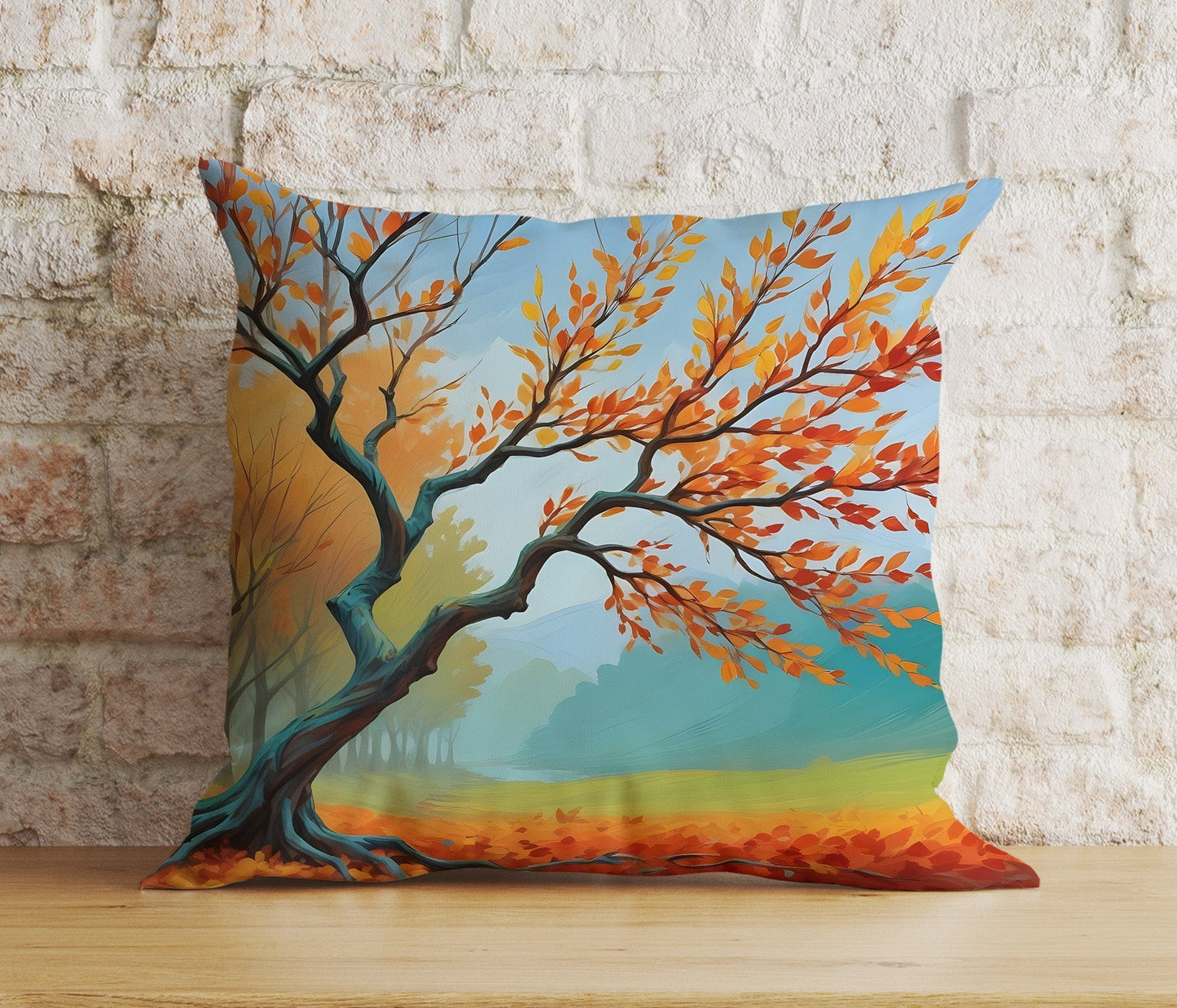 Onay Cushion Covers Fall Decor Vibrant Autumn Leaves Cushion Cover Autumn Tree and Leaves