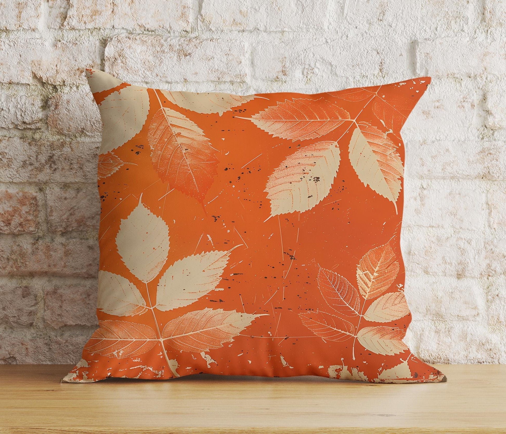 Onay Cushion Covers 3 / 12 x 12 inch (30 x 30 cm) Double Side Fall Trend Pillow Cover Autumn Cushion Cover Dry Leaves Throw Pillow