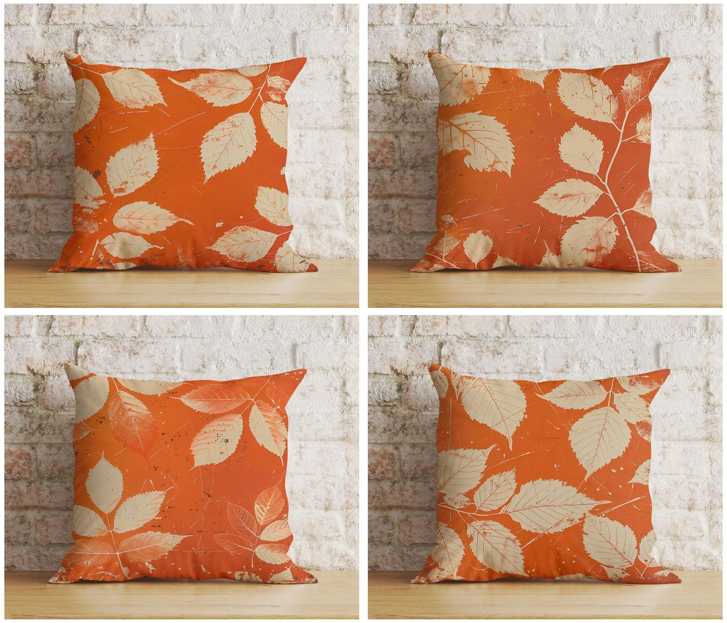 Onay Cushion Covers Fall Trend Pillow Cover Autumn Cushion Cover Dry Leaves Throw Pillow