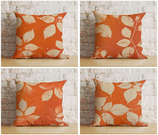 Onay Cushion Covers Fall Trend Pillow Cover Autumn Cushion Cover Dry Leaves Throw Pillow