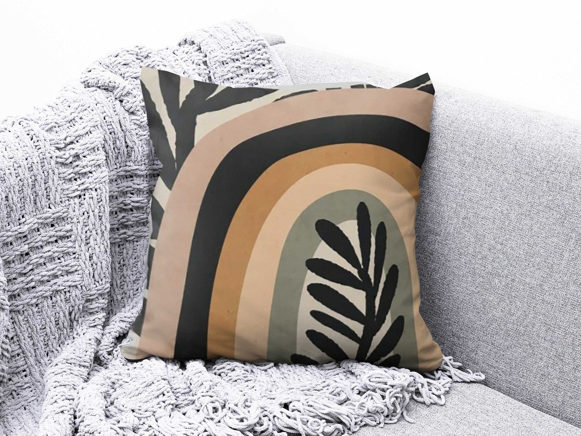 Onay 3 / 12 x 12 inch (30 x 30 cm) Floral Abstract Pastel Floral Minimalist Cushion Covers