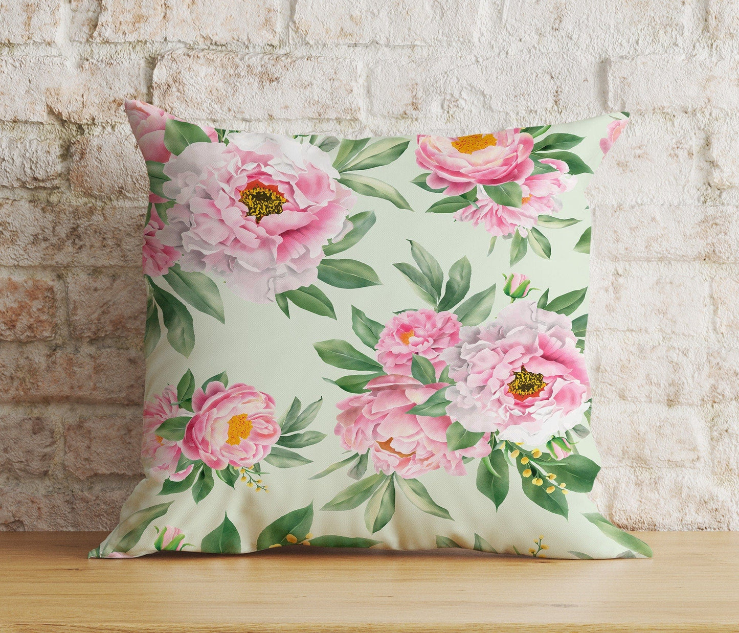 Onay 4 / 12 x 12 inch (30 x 30 cm) Double Side Floral Colourful Vintage Floral Rose Cushion Cover