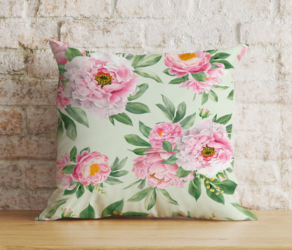 Onay 4 / 12 x 12 inch (30 x 30 cm) Double Side Floral Colourful Vintage Floral Rose Cushion Cover