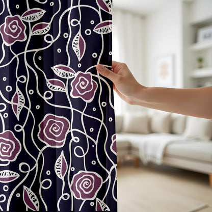 Onay Floral Paradise Custom Printed Curtain, Eye-Catching Home Decor
