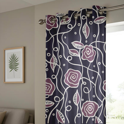 Onay Floral Paradise Custom Printed Curtain, Eye-Catching Home Decor
