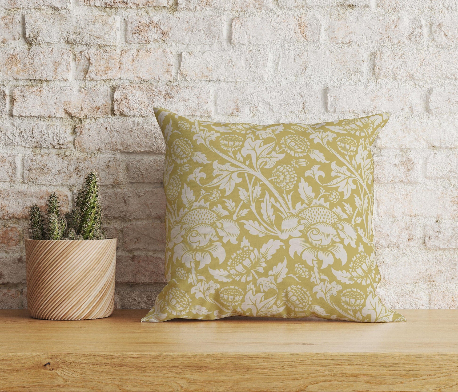 Onay Home Textile Cushion Covers 6 / 12 x 12 inch (30 x 30 cm) Double Side Floral Pattern Vintage Cushion Cover Retro Pillow Cover