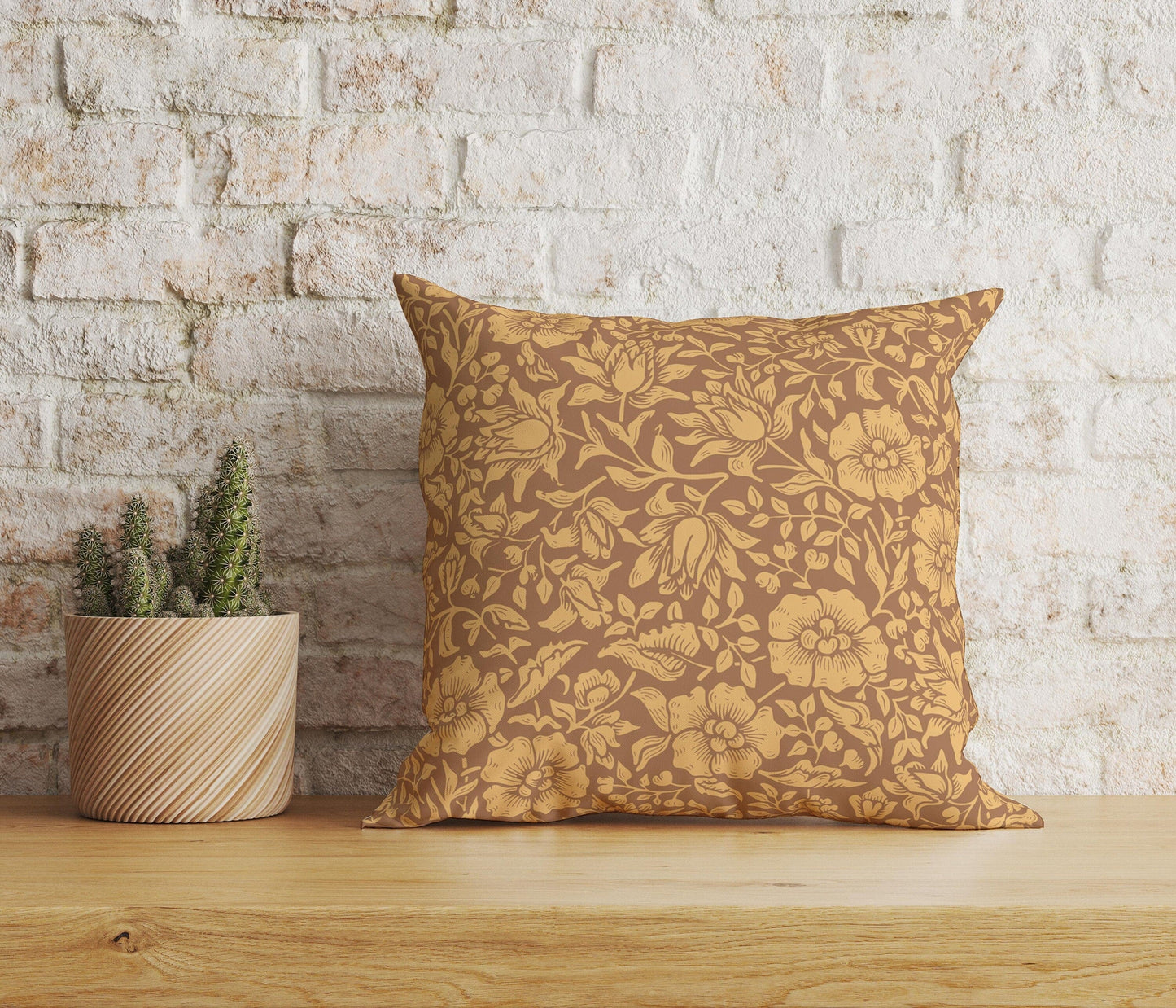 Onay Home Textile Cushion Covers 4 / 12 x 12 inch (30 x 30 cm) Double Side Floral Pattern Vintage Cushion Cover Retro Pillow Cover