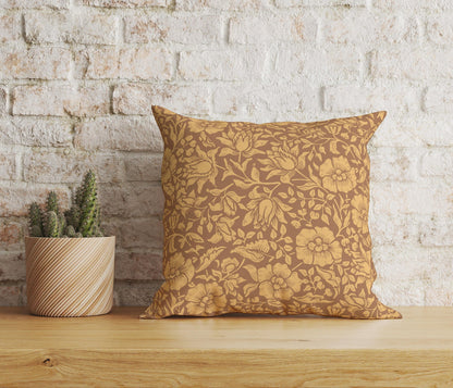Onay Home Textile Cushion Covers 4 / 12 x 12 inch (30 x 30 cm) Double Side Floral Pattern Vintage Cushion Cover Retro Pillow Cover
