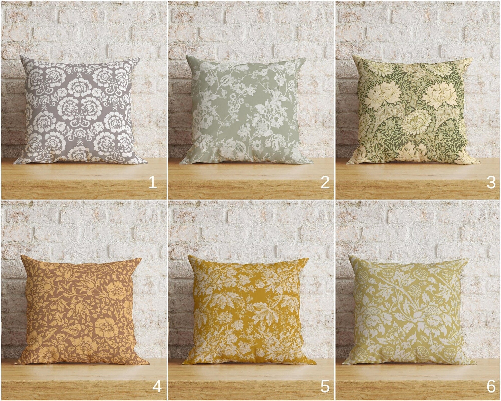 Onay Home Textile Cushion Covers Floral Pattern Vintage Cushion Cover Retro Pillow Cover