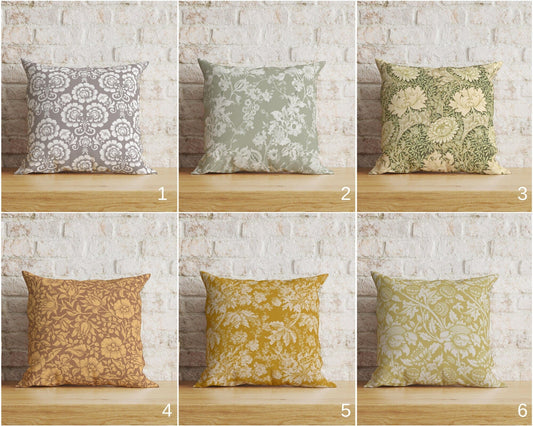 Onay Home Textile Cushion Covers Floral Pattern Vintage Cushion Cover Retro Pillow Cover