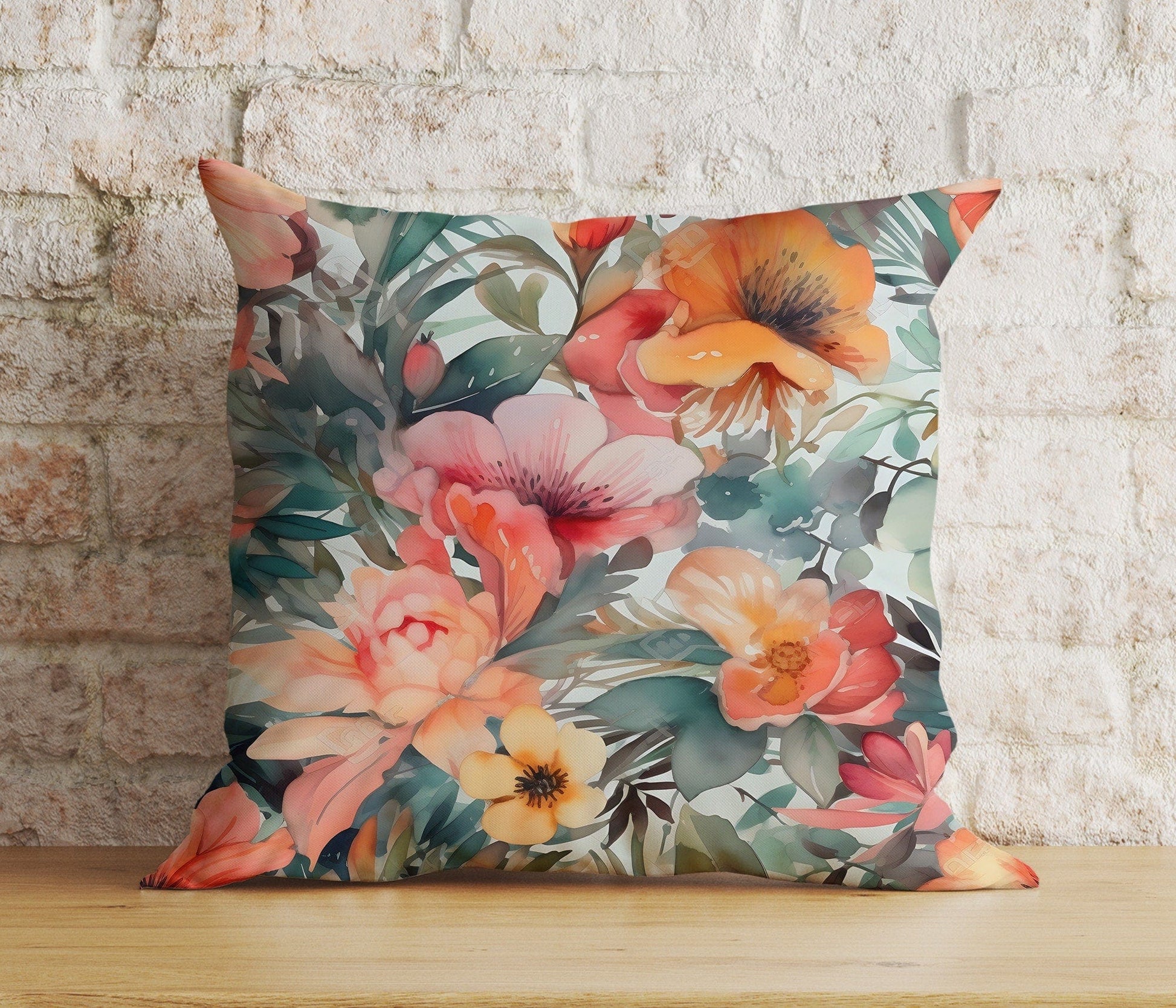 Onay 3 / 12 x 12 inch (30 x 30 cm) Double Side Flower Decoration Floral Living Room Cushion Cover