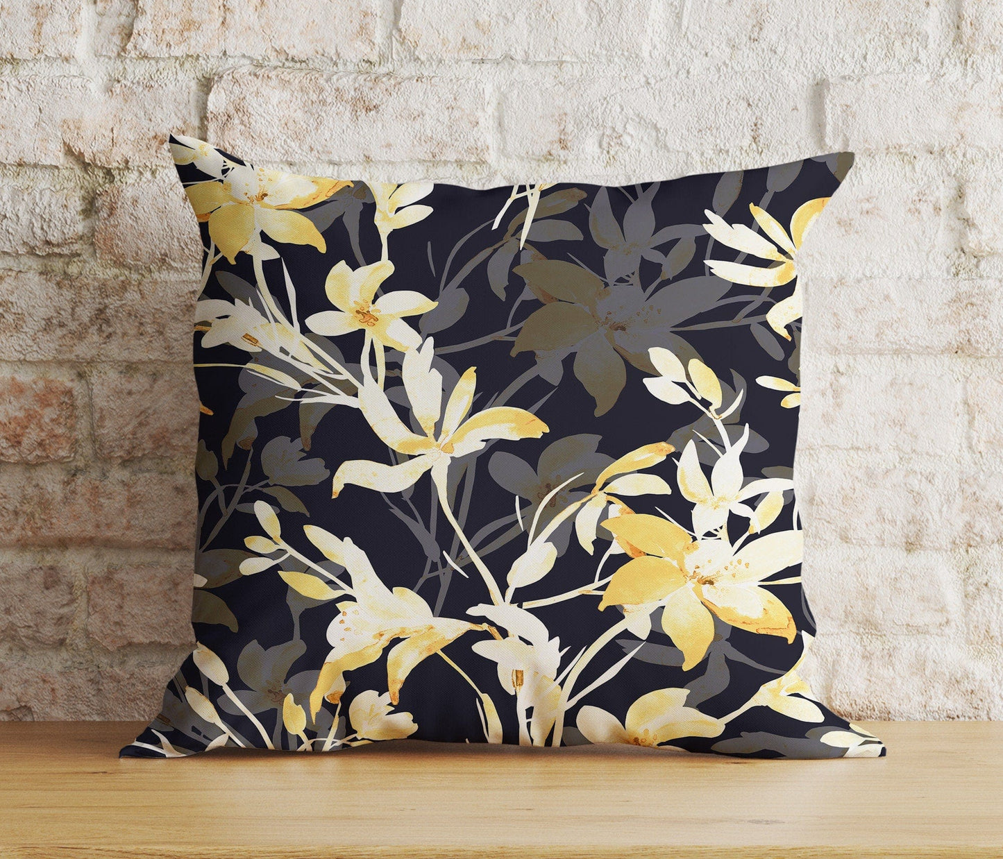 Onay 8 / 12 x 12 inch (30 x 30 cm) Double Side Garden Flowers Cottage Farmhouse Decoration Cushion Cover