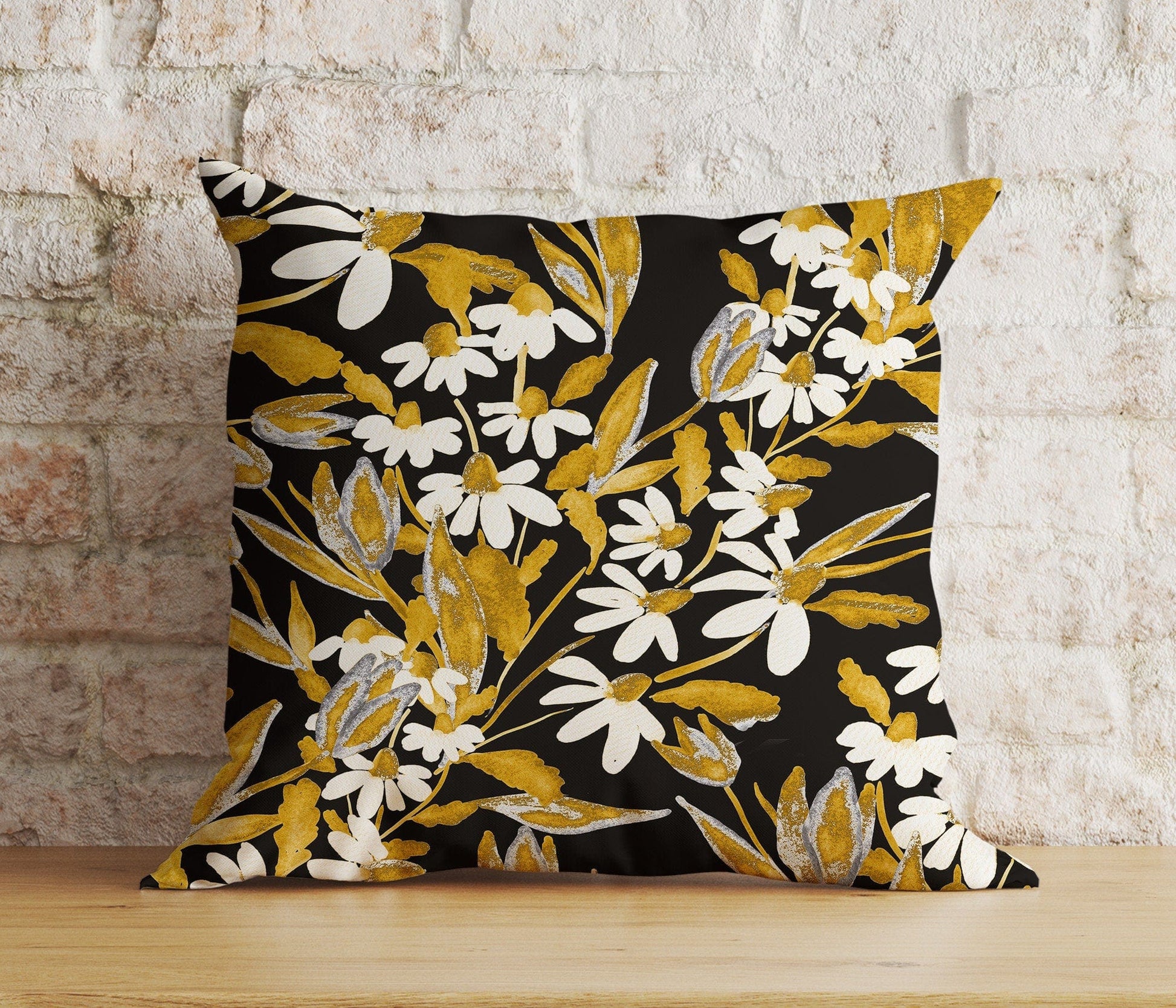 Onay 6 / 12 x 12 inch (30 x 30 cm) Double Side Garden Flowers Cottage Farmhouse Decoration Cushion Cover