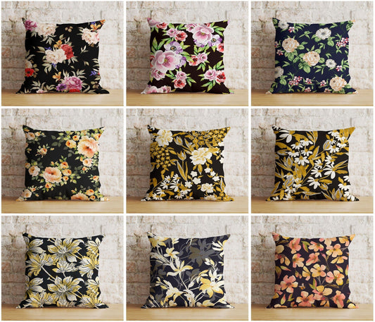 Onay Garden Flowers Cottage Farmhouse Decoration Cushion Cover
