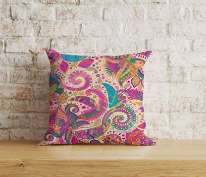 Onay Home Textile Cushion Covers 9 / 12 x 12 inch (30 x 30 cm) Double Side Geometric Colorful  Mandala Cushion Cover Decorative Mandala