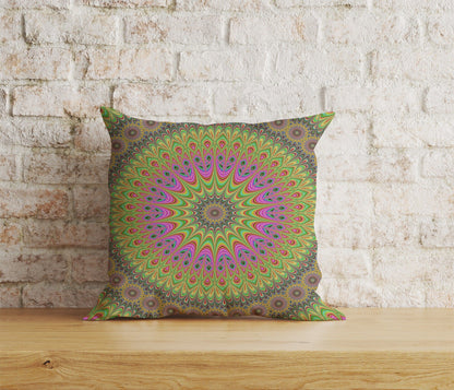 Onay Home Textile Cushion Covers 4 / 12 x 12 inch (30 x 30 cm) Double Side Geometric Colorful  Mandala Cushion Cover Decorative Mandala