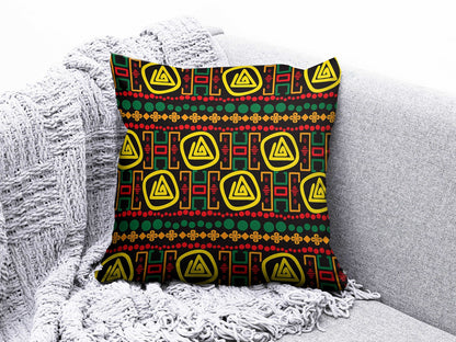 Onay 5 / 12 x 12 inch (30 x 30 cm) Geometric Wavy Round and Striped Abstract Cushion Cover
