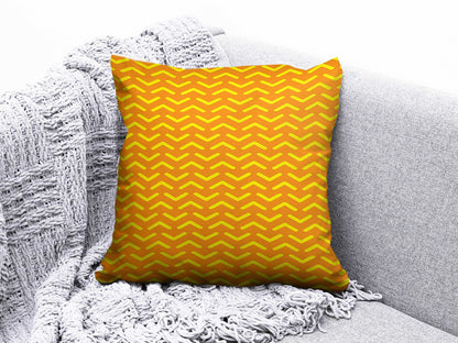 Onay 2 / 12 x 12 inch (30 x 30 cm) Geometric Wavy Round and Striped Abstract Cushion Cover