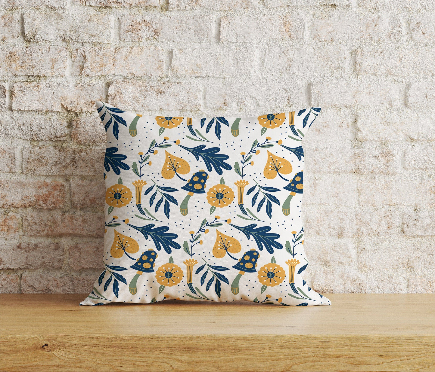 Onay Home Textile Cushion Covers 1 / 12 x 12 inch (30 x 30 cm) Double Side Geroclonup Floral Cushion Covers Pumpkin Sofa Pillow Cover