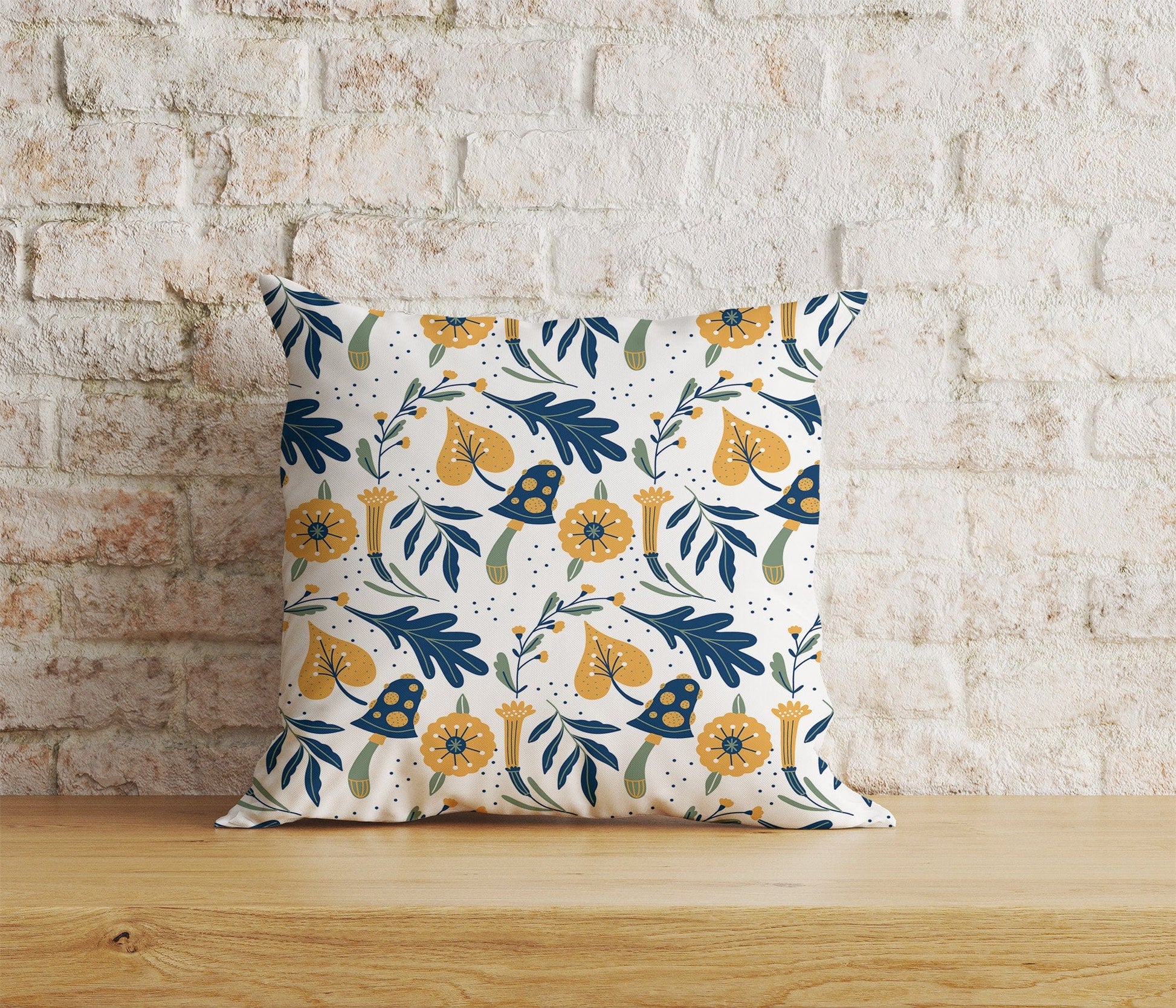 Onay Home Textile Cushion Covers 1 / 12 x 12 inch (30 x 30 cm) Double Side Geroclonup Floral Cushion Covers Pumpkin Sofa Pillow Cover