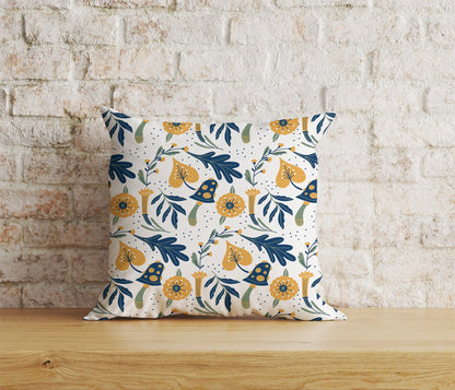 Onay Home Textile Cushion Covers 1 / 12 x 12 inch (30 x 30 cm) Double Side Geroclonup Floral Cushion Covers Pumpkin Sofa Pillow Cover