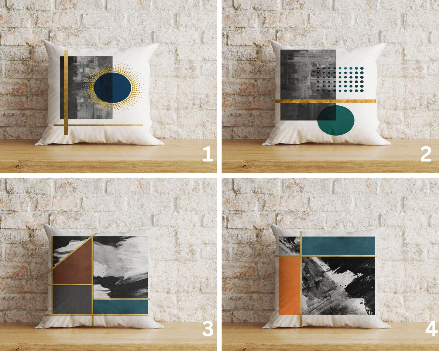 Onay Home Textile Cushion Covers Gold Sun Cushion Covers Geometric Pillow Cover Abstract Case