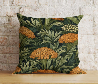 Onay Green Floral Botanical Flower Exotic Jungle Cushion Cover