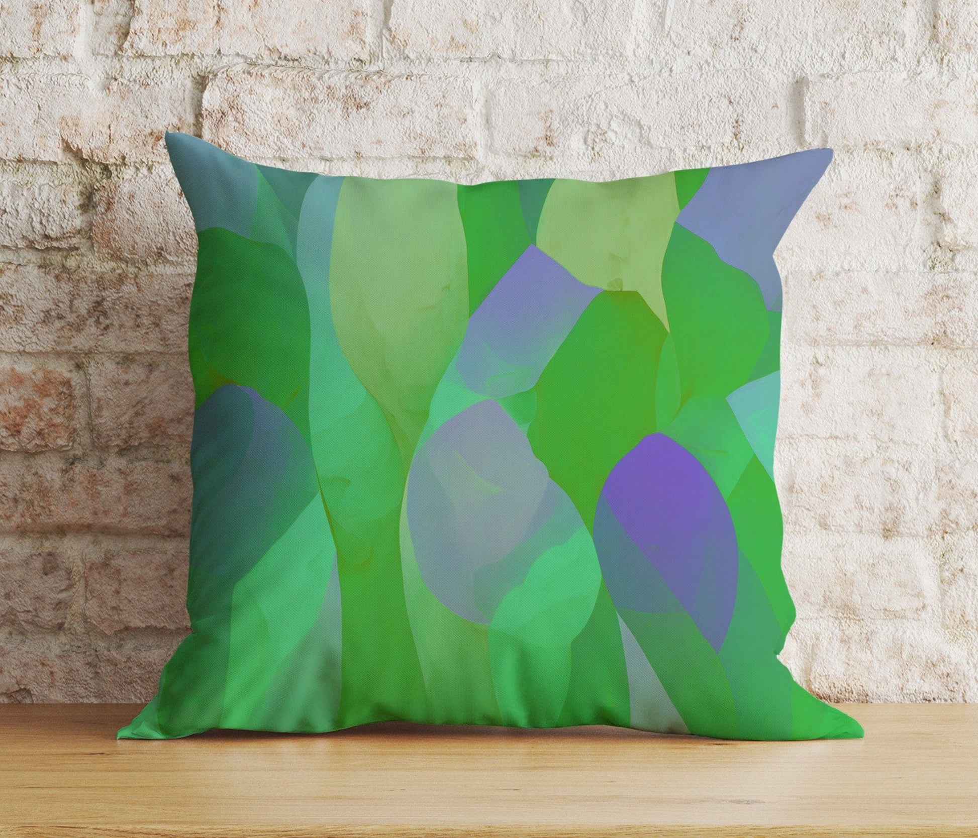 Onay 9 / 12 x 12 inch (30 x 30 cm) Double Side Green Leaf Botanical Stylish Green Patterns Cushion Cover