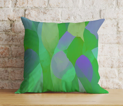 Onay 9 / 12 x 12 inch (30 x 30 cm) Double Side Green Leaf Botanical Stylish Green Patterns Cushion Cover