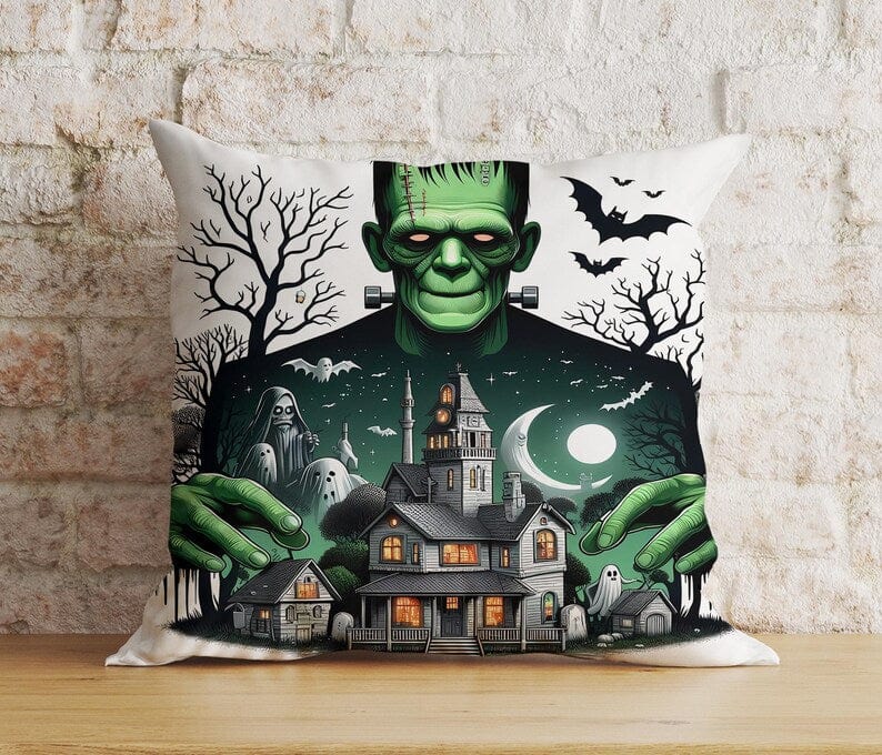 Onay Cushion Covers Halloween Frankenstein Pillow Covers Halloween Zombie Cushion Covers