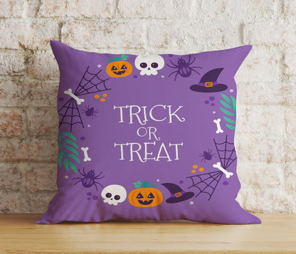Onay 9 / 12 x 12 inch (30 x 30 cm) Double Side Halloween Ghost Bats,Spiders,Pumpkins Spooky Cushion Cover