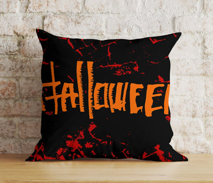 Onay 2 / 12 x 12 inch (30 x 30 cm) Double Side Halloween Ghost Pumpkin Spider Tombstone Red&Black Cushion Cover