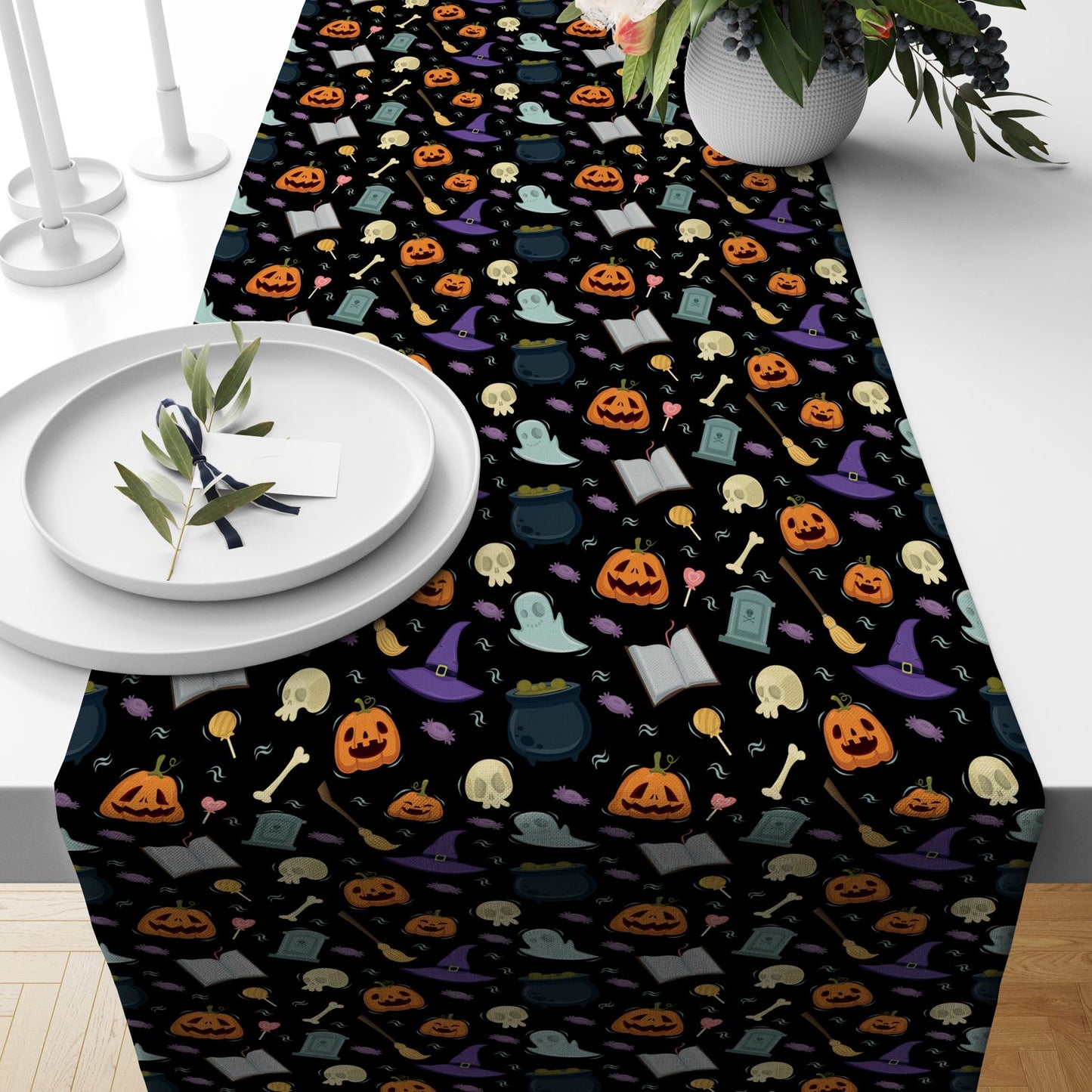 Gothic & Spooky Halloween Table Runner Collection