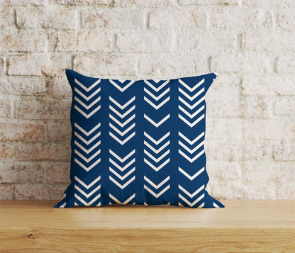 Onay Home Textile Cushion Covers 5 / 12 x 12 inch (30 x 30 cm) Double Side Herringbone Cushion Cover Blue Herringbone Pillowcase