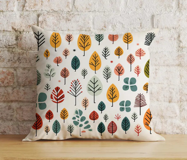 Autumn Rustic Neutral Fall Dry Leaves Fall Cushion Covers