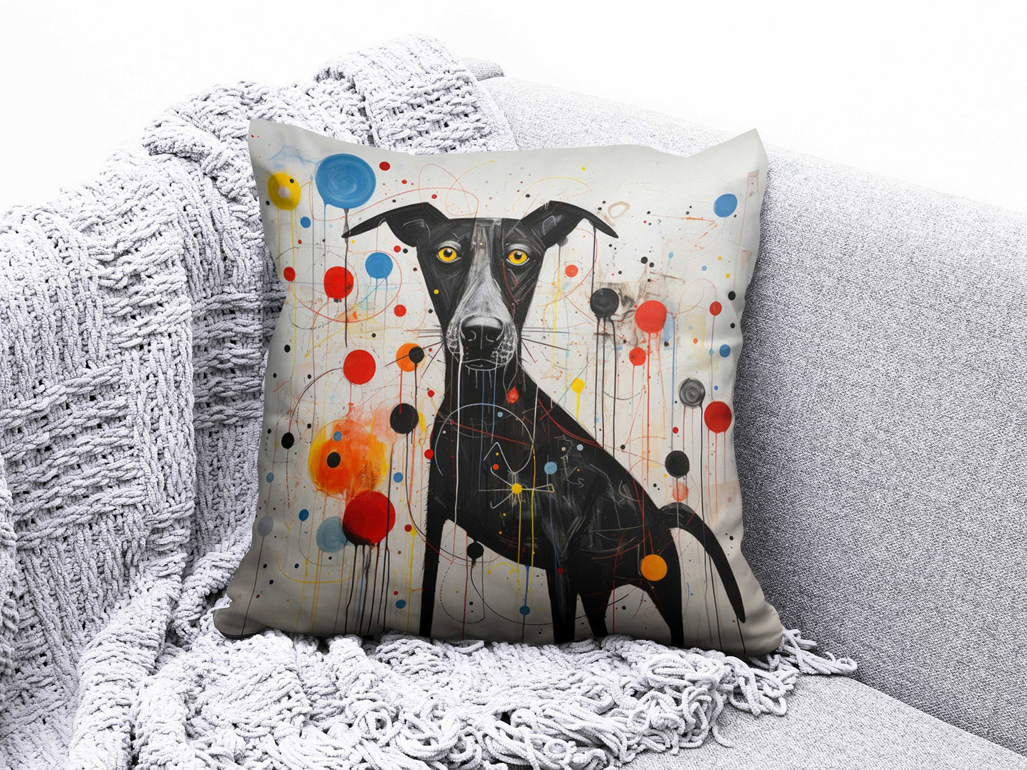 Cat and Dog Cushion Cover Siamese Cat Cartoon Pillow Covers