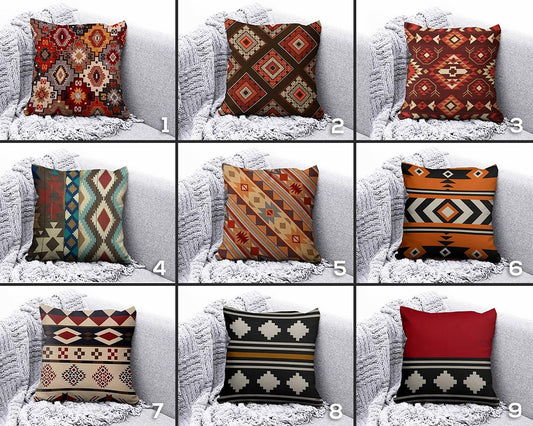 Rug Design Terracotta Farmhouse Decor Cushion Covers