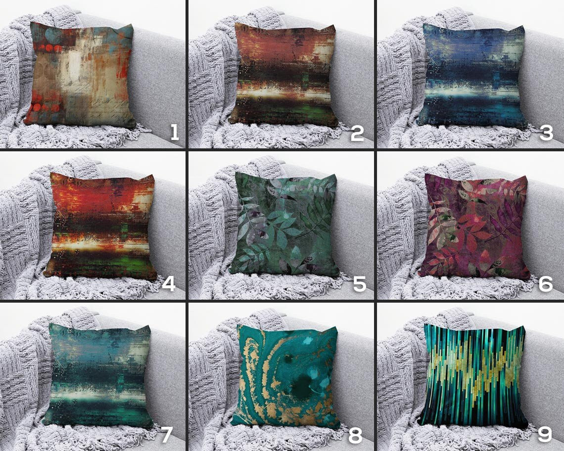 Colourful Mid Century Modern Pillow Cover Abstract Cushion Cover