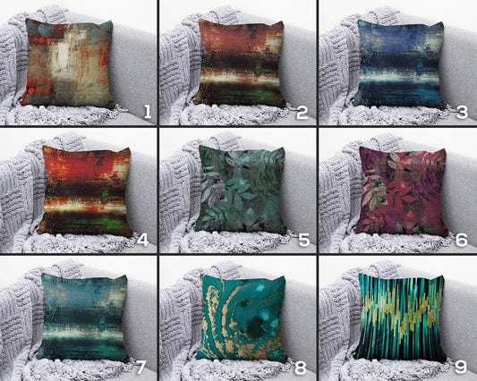 Colourful Mid Century Modern Pillow Cover Abstract Cushion Cover