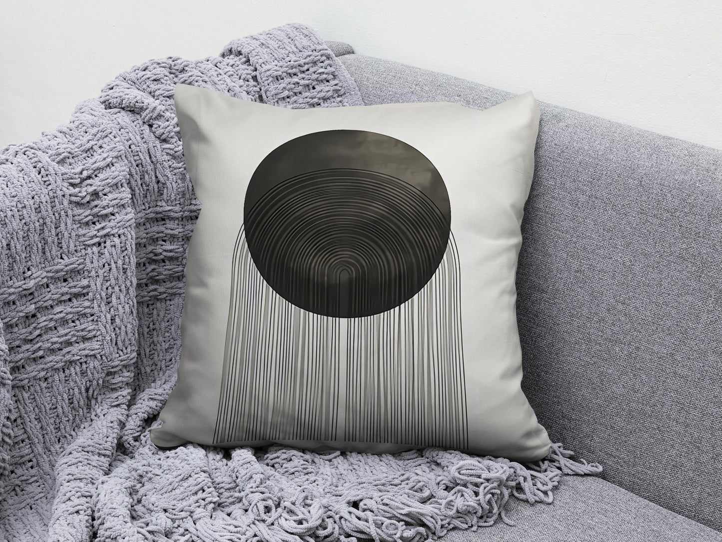 Minimalist Drawings Abstract Line Art Cushion Cover