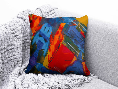 Abstract Colourful Art Deco Cushion Cover Artistic Accent Pillow Covers