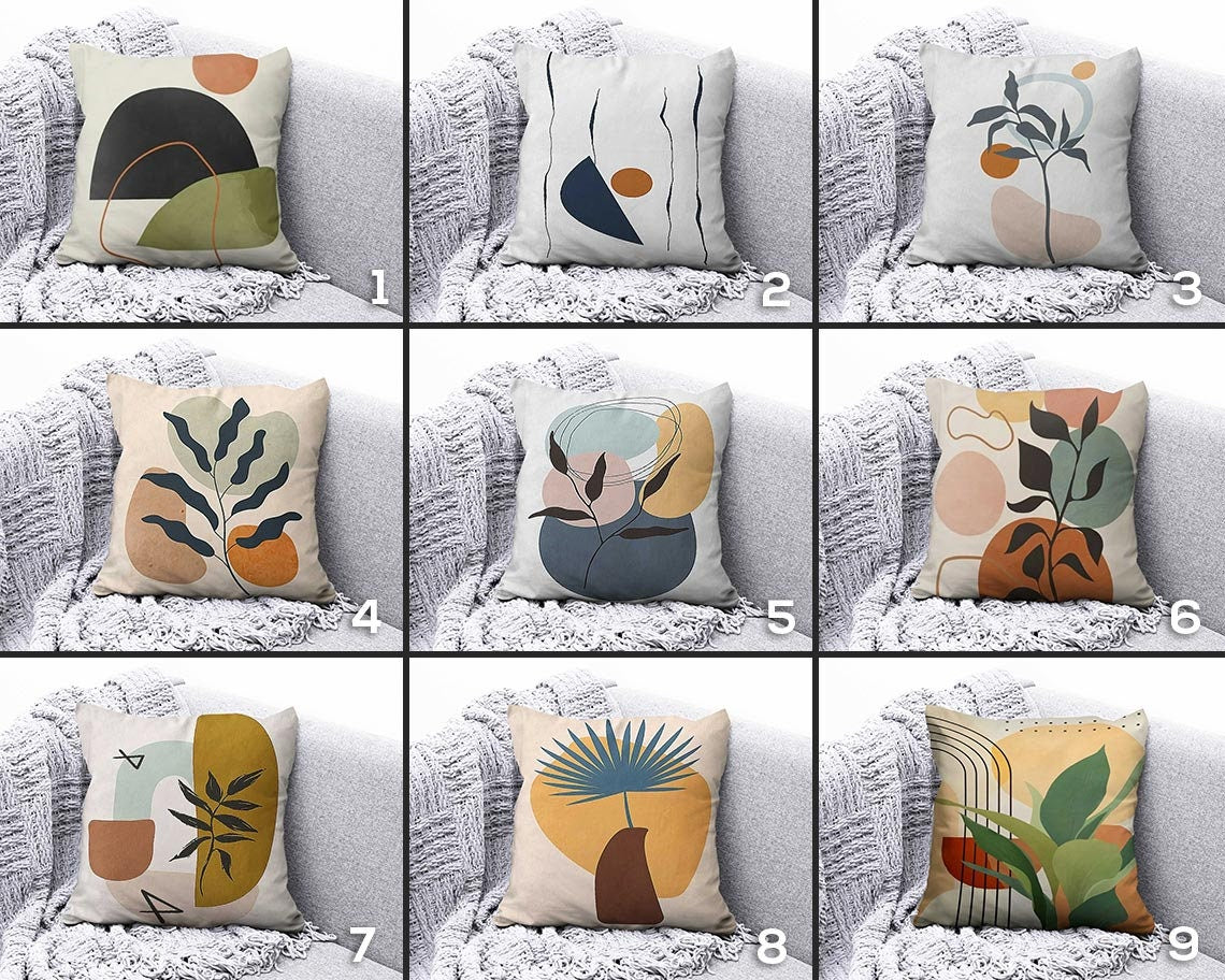 Geometric Abstract Pastel Colors Home Cushion Cover