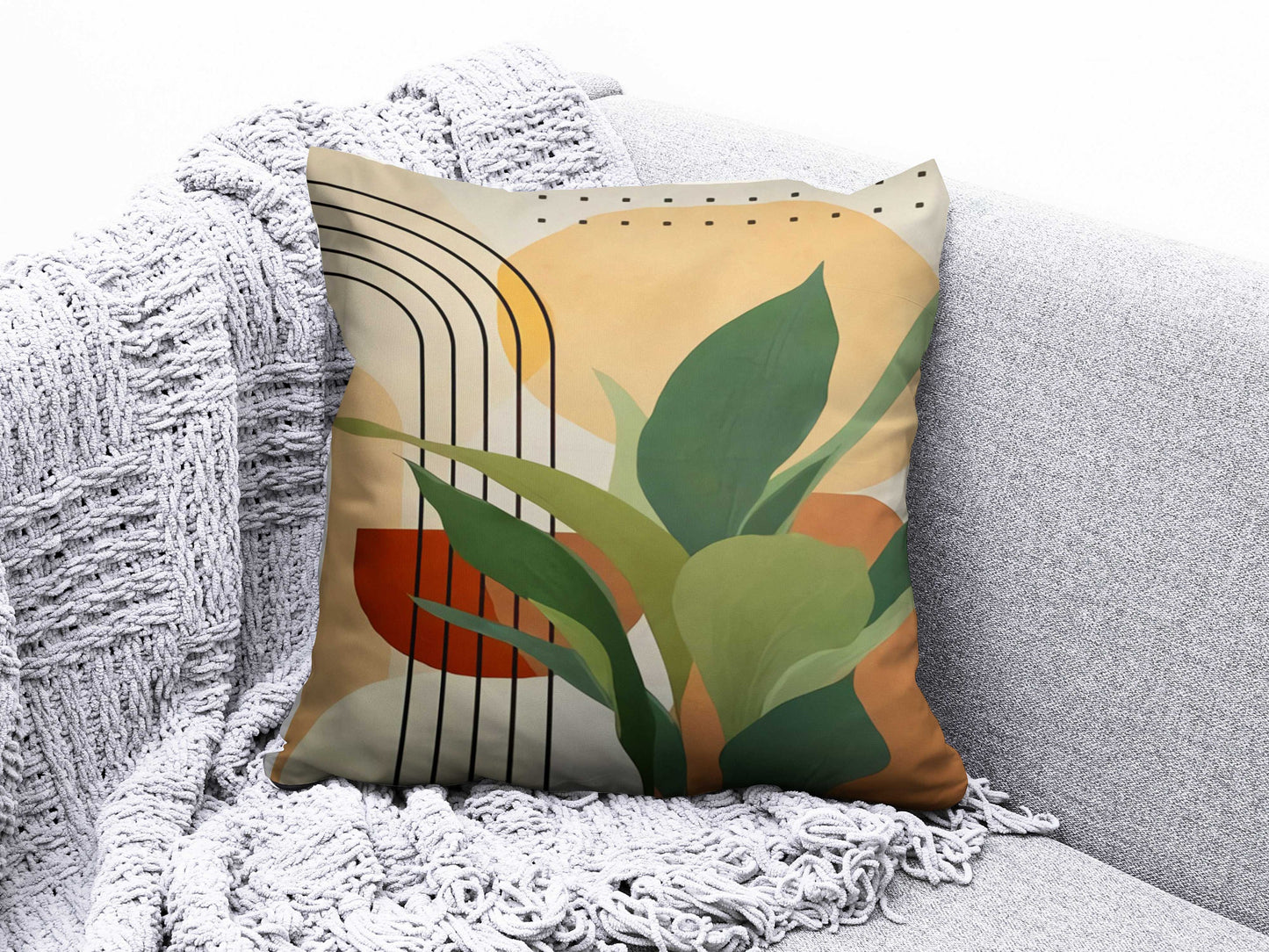 Geometric Abstract Pastel Colors Home Cushion Cover