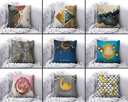 Eid Mubarak Arabic Ramadan Kareem Religious Cushion Cover