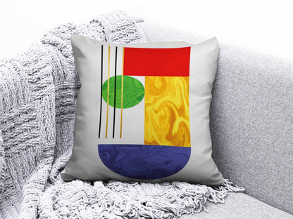 Geometric Circle Abstract Stripes Modern Cushion Cover