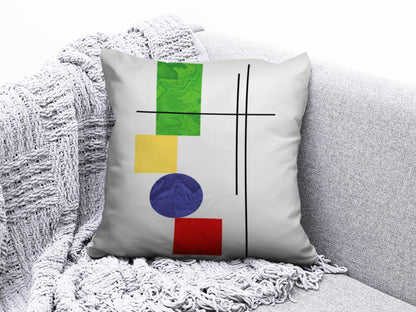 Geometric Circle Abstract Stripes Modern Cushion Cover