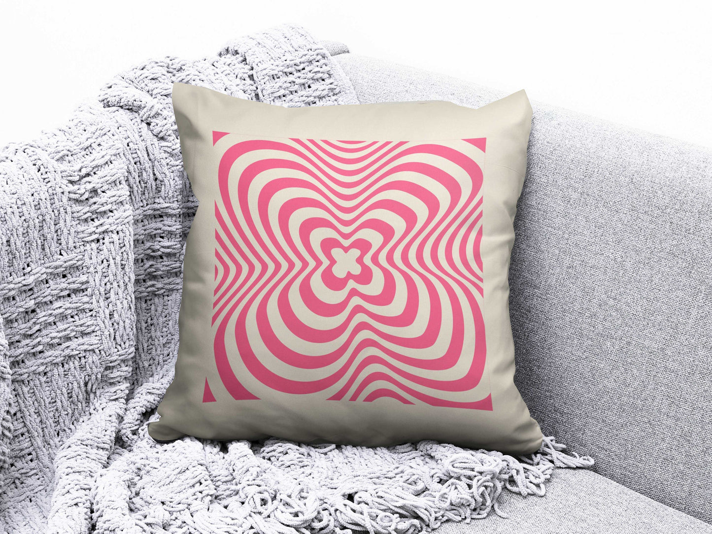 Butterfly Cushion Cover Dragonfly Cushion Case Striped Throw Pillow